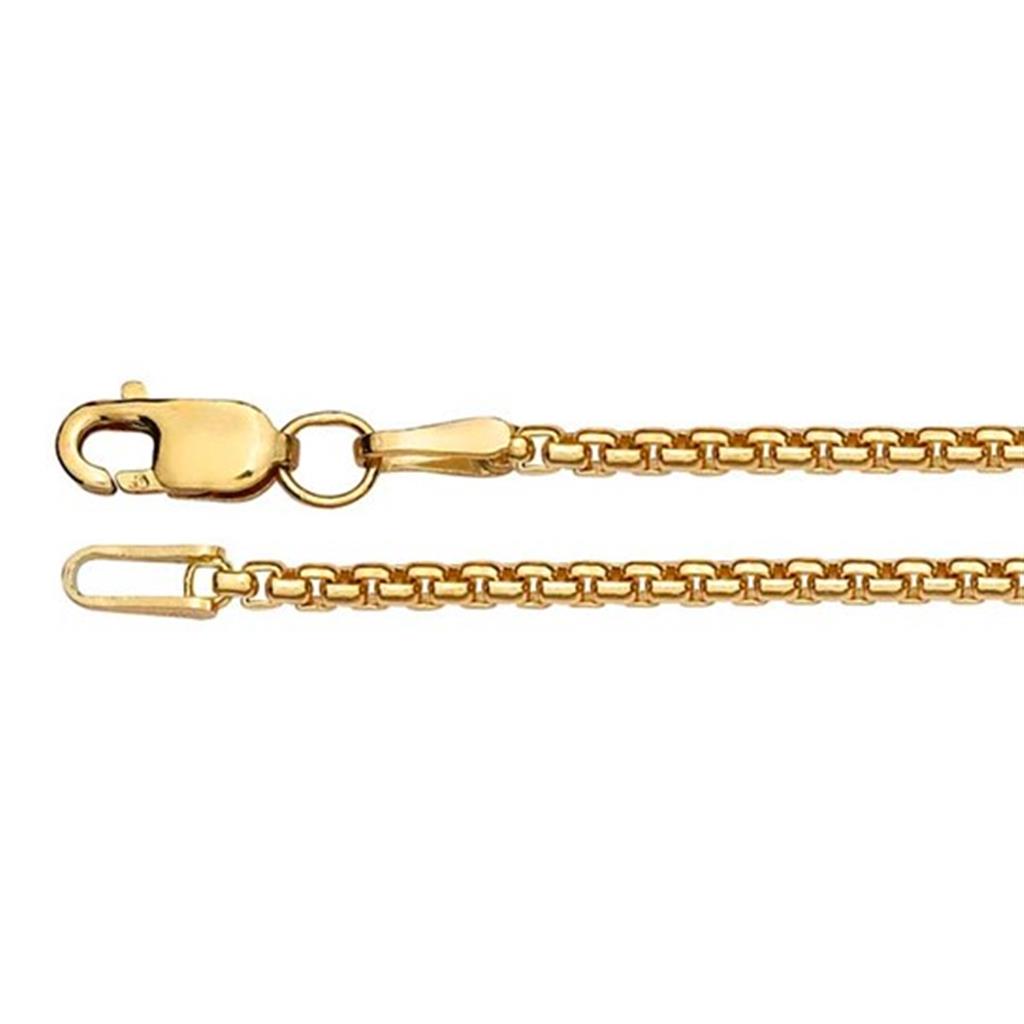 Yellow Gold Filled 1.7 MM Box Chain 20" Long