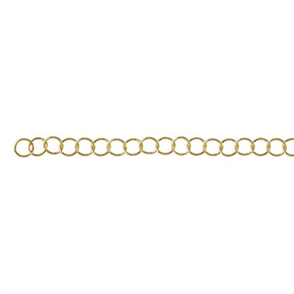 Yellow Gold Filled 3.5 MM Oval Chain 24" Long