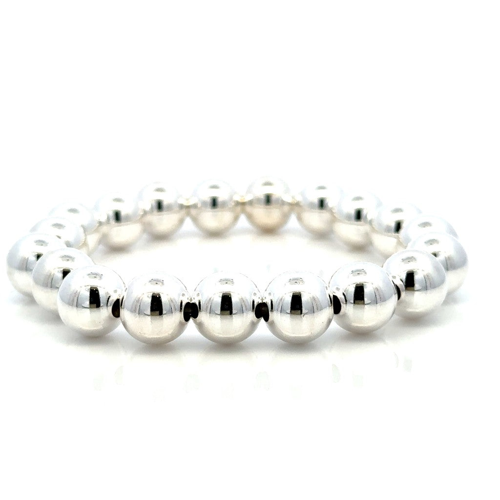 Gemstone Bead Stretch Bracelet 7" Long