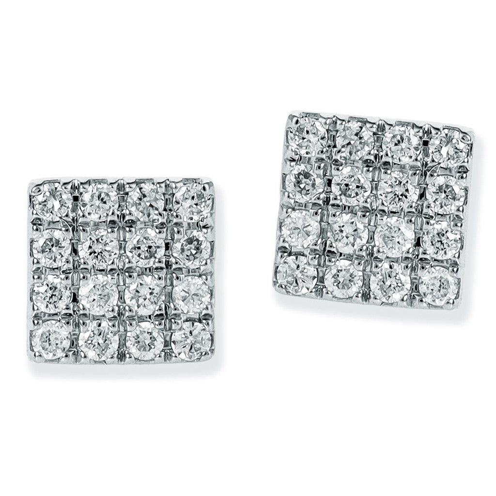 Diamonds Stud Earrings 14 Karat Gold White 0.25 Carat Total Weight