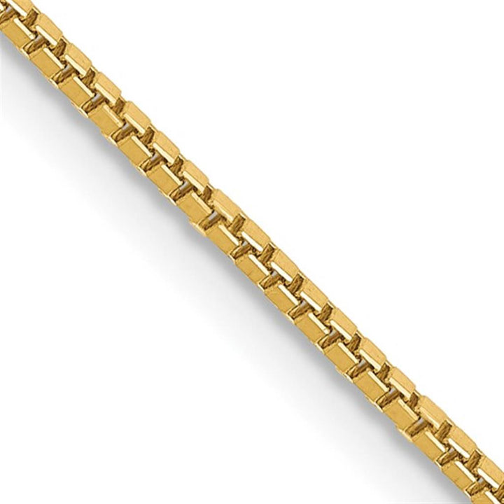 Box Link Chain 14 KT Yellow 1 MM Wide 16' In Length