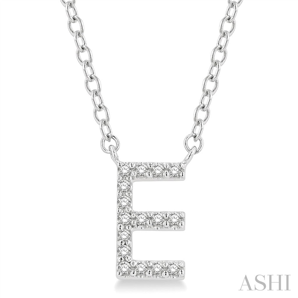Initial Y Style Necklace 10 KT White 18" Long