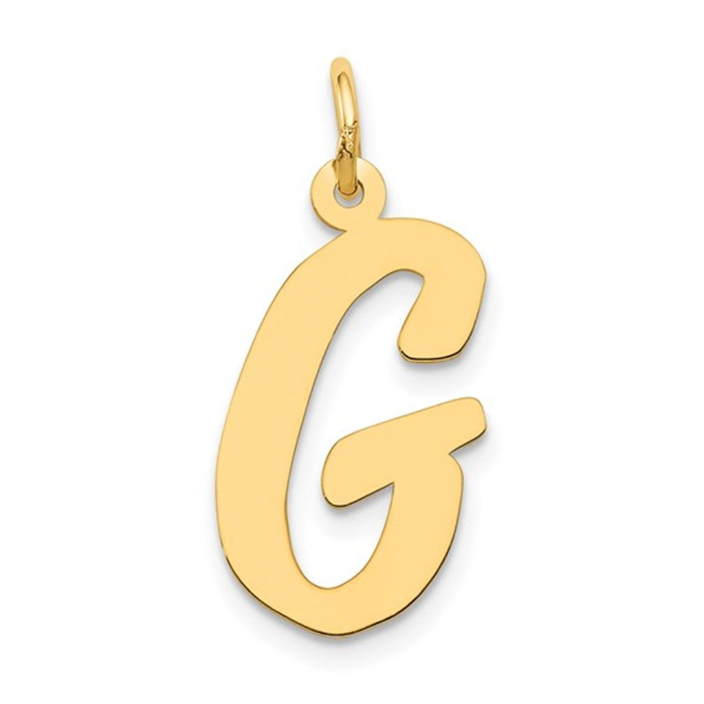 Initial Style G Pendant/ Charm 14 Karat Gold