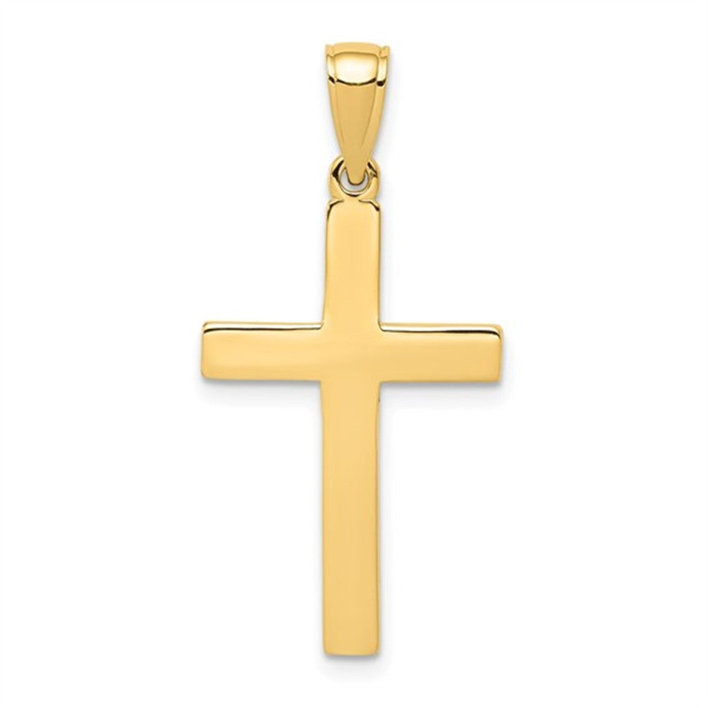 Simple Cross Pendant 14 Karat Gold Yellow