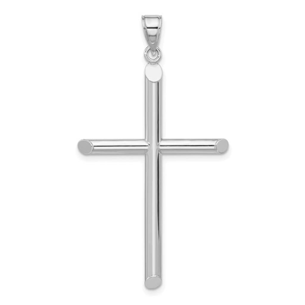 Cross Pendant 14 Karat Gold White