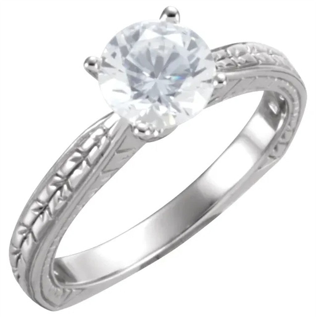 Solitare Style Diamond Engagement RingBase Metal Yellow