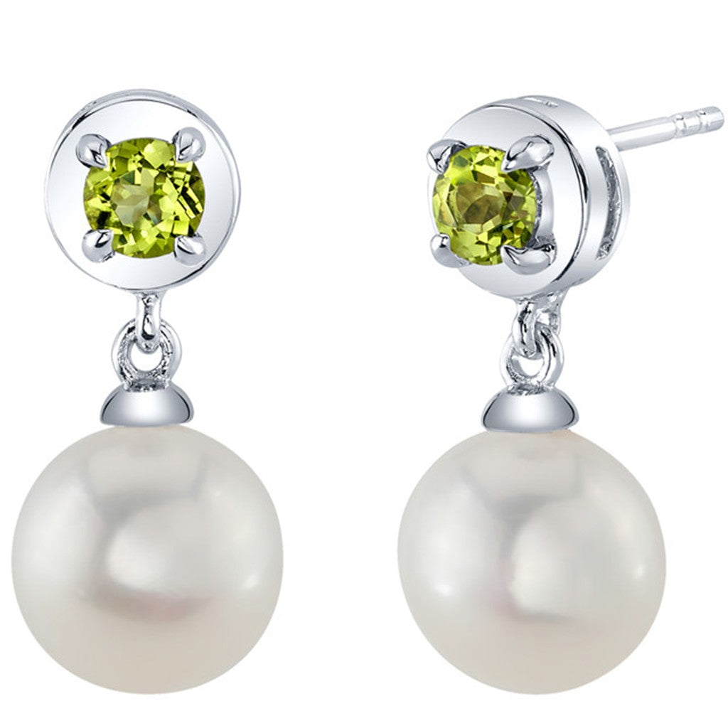 Precious Metal Earrings With Colored Stones