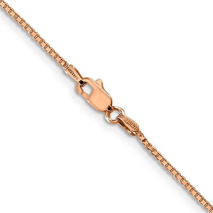 Box Link Chain 14 KT Rose 1.1 MM Wide 18' In Length