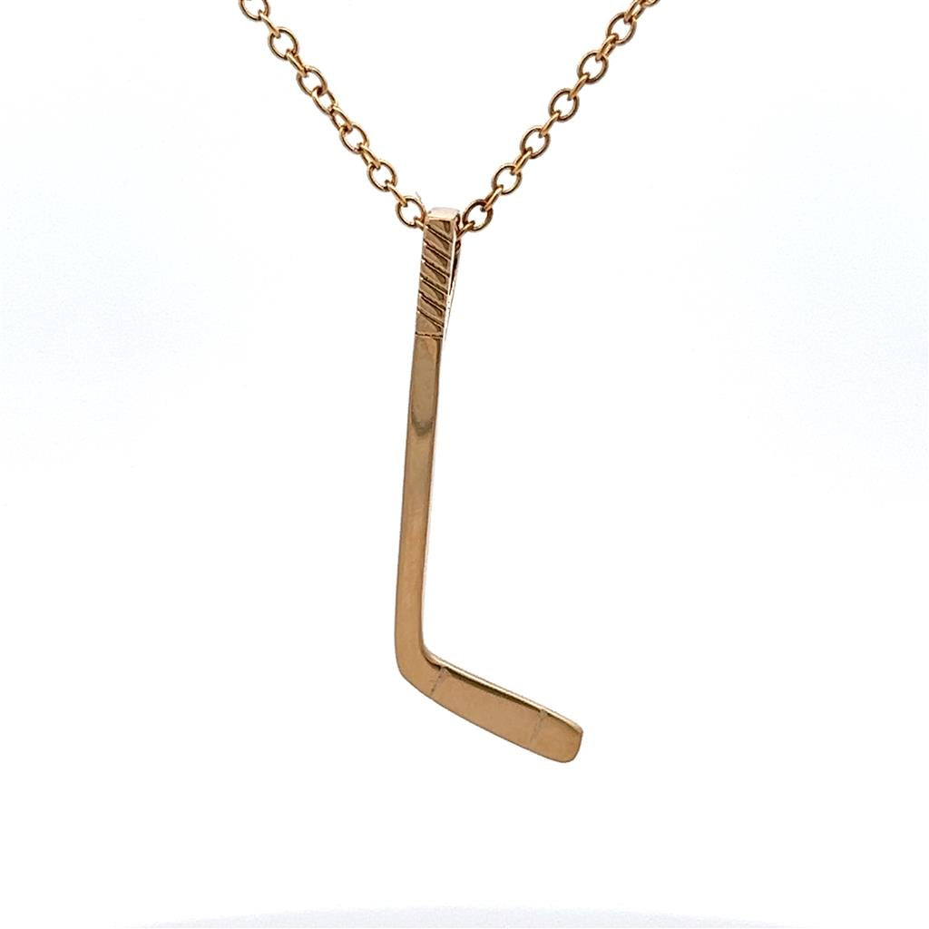 Hockey Drop Pendant 10 Karat Gold Yellow