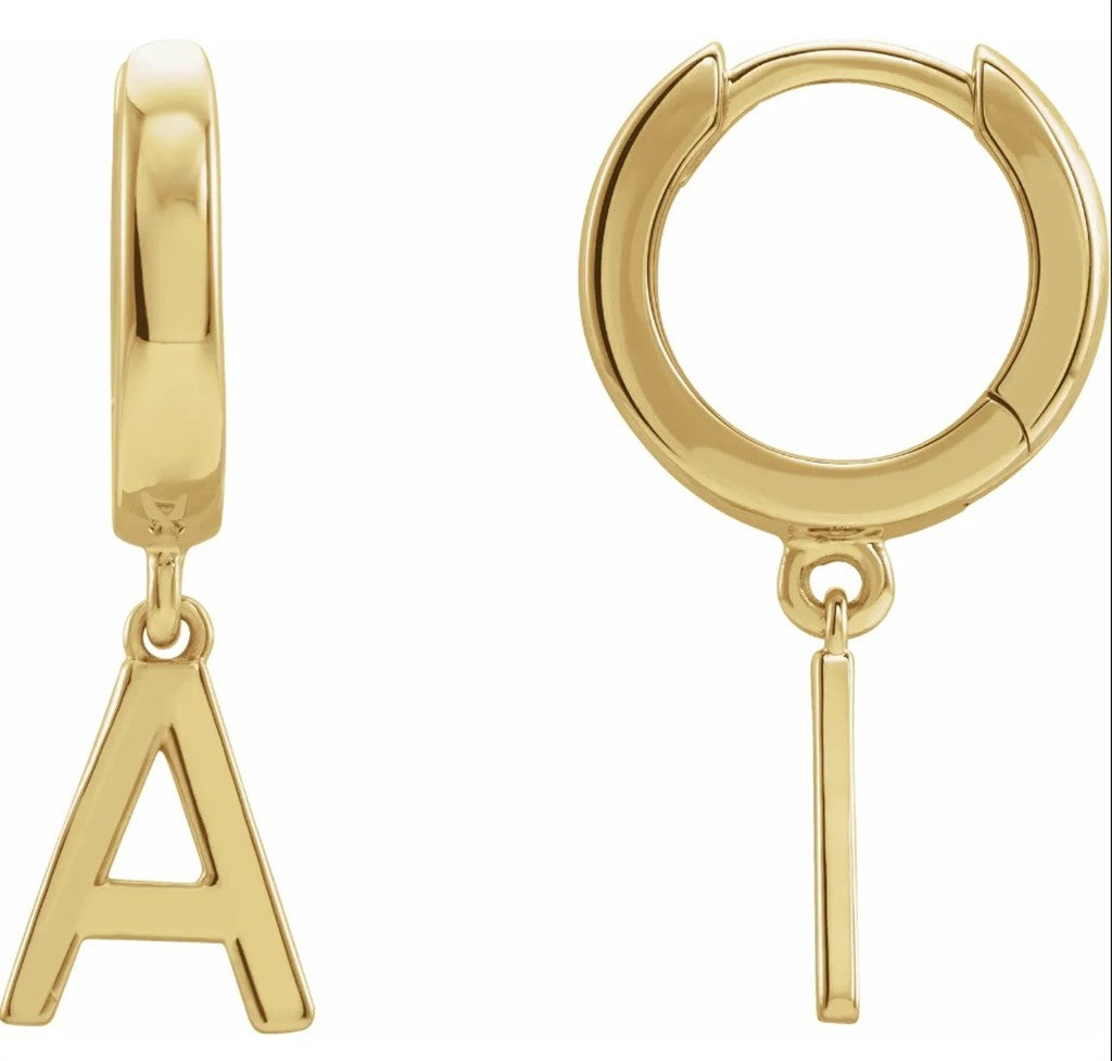 87230 each Huggie Hoop Precious Metal Earrings 14 Karat Gold Yellow