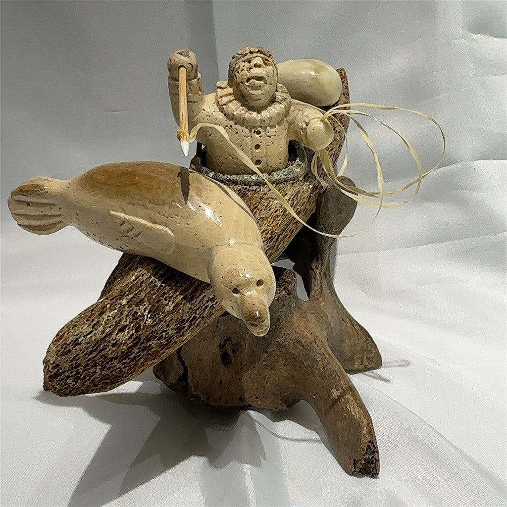 Seal Hunter Sculpture