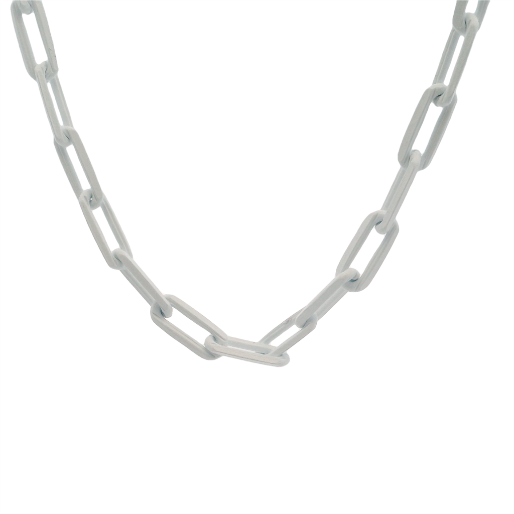 Two Tone Brazilian 18KT Layer over Brass 3 MM Paper Clip Chain 16" Long