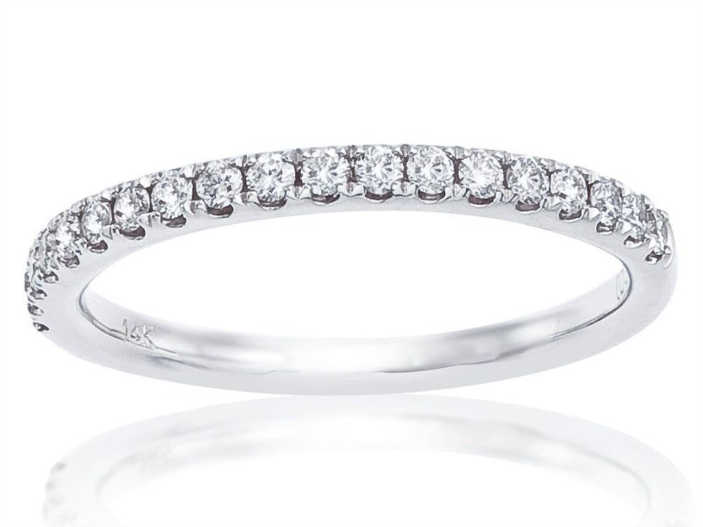 1/2 Anniversary Style Diamond Wedding Band Platinum White with Diamonds size 6