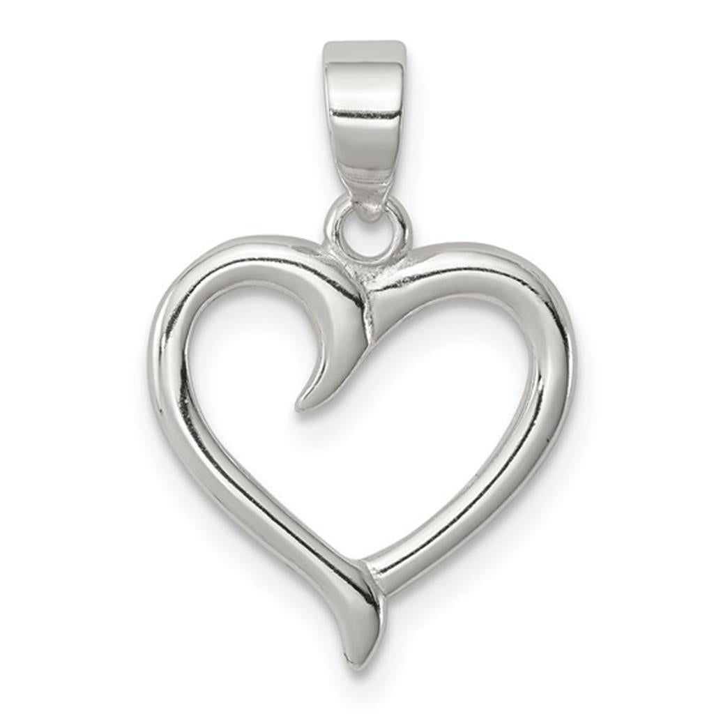 Heart Style Pendant/ Charm .925