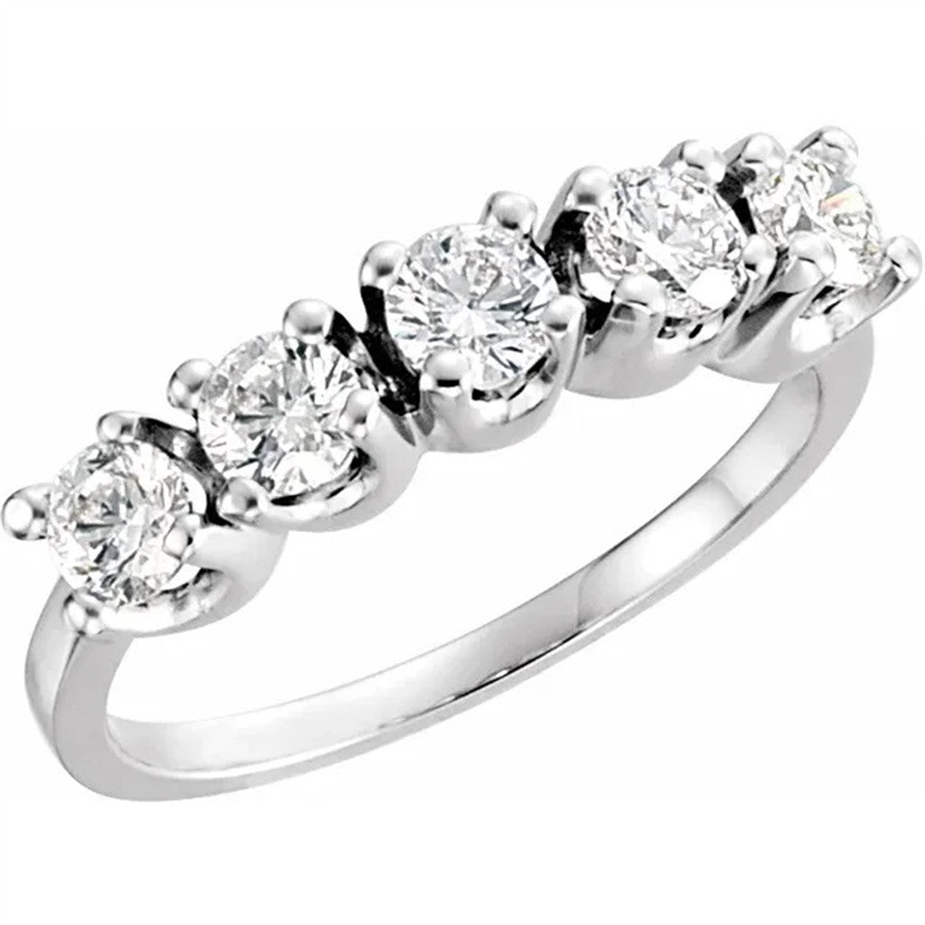 1/2 Anniversary Style Diamond Wedding Band Sterling Silver Yellow with Diamonds & Diamonds Accent size 6