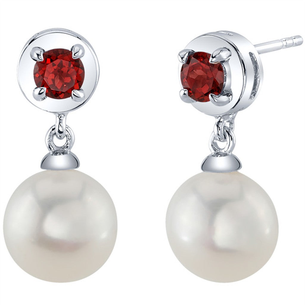 Precious Metal Earrings With Colored Stones