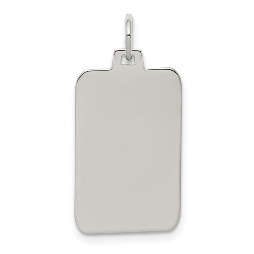 Tag Style Tag Pendant/ Charm Sterling Silver