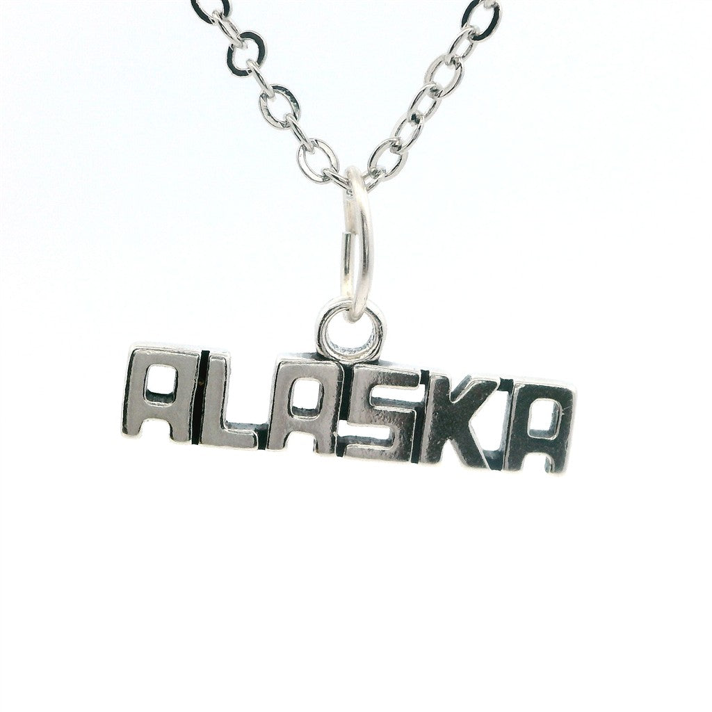 Drop Style Alaska Pendant/ Charm Sterling Silver
