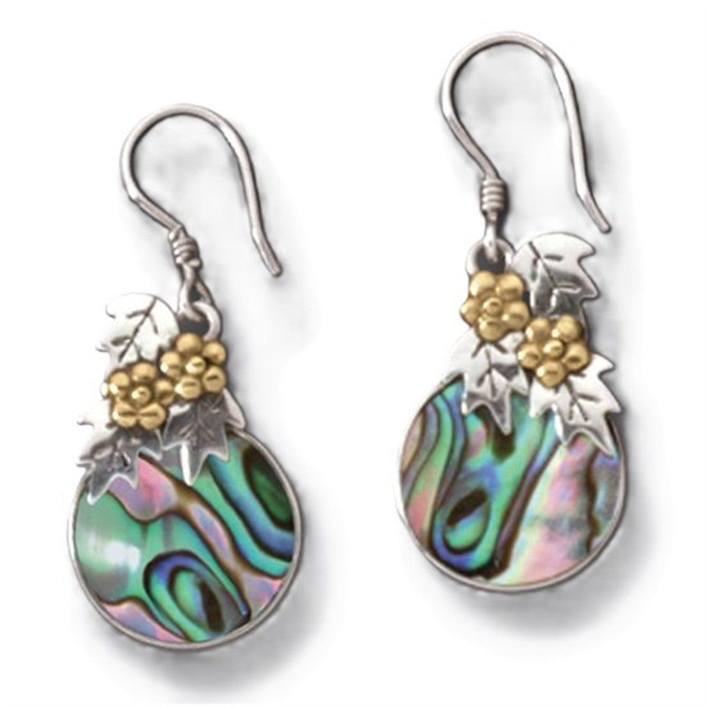 Sterling Silver Earrings With Colored Stone