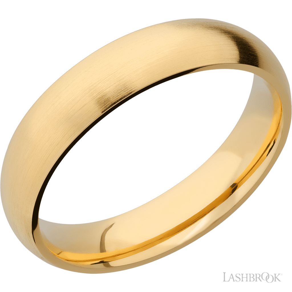 Straight Solid Style Wedding Band 14 Karat Gold Yellow 5mm wide size 10