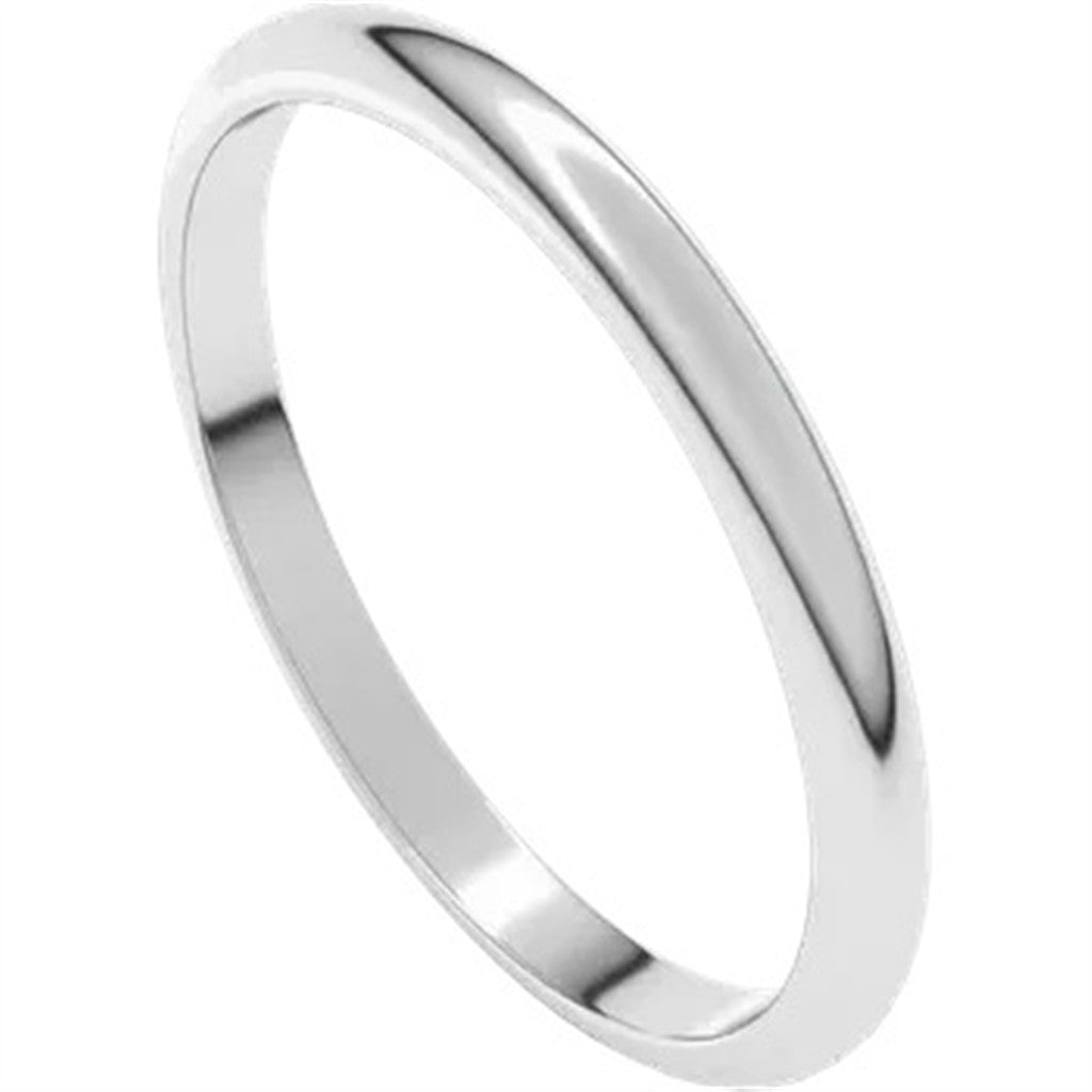 Wedding Band Prec Metal Womens