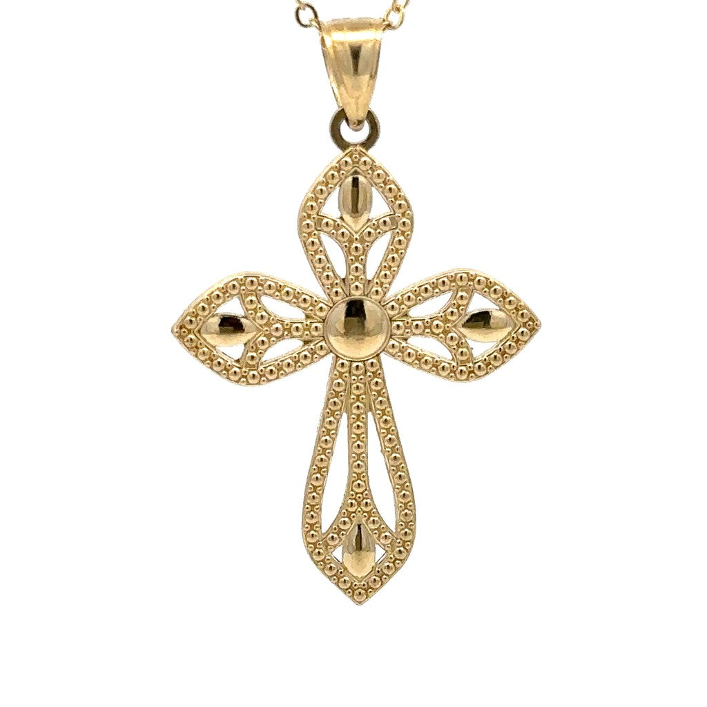 Cross Pendant 14 Karat Gold Yellow