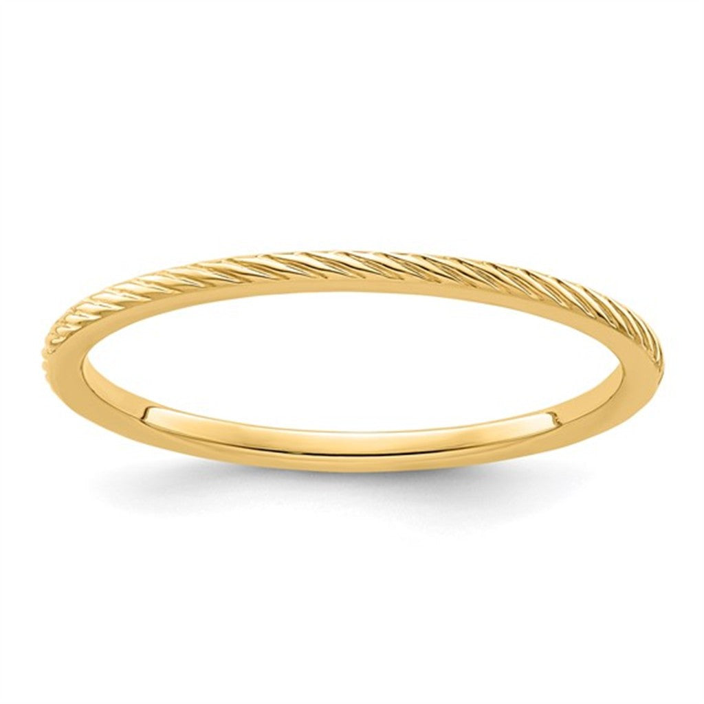 Stack-Able Fashion Ring 14 Karat Gold Yellow Size 7