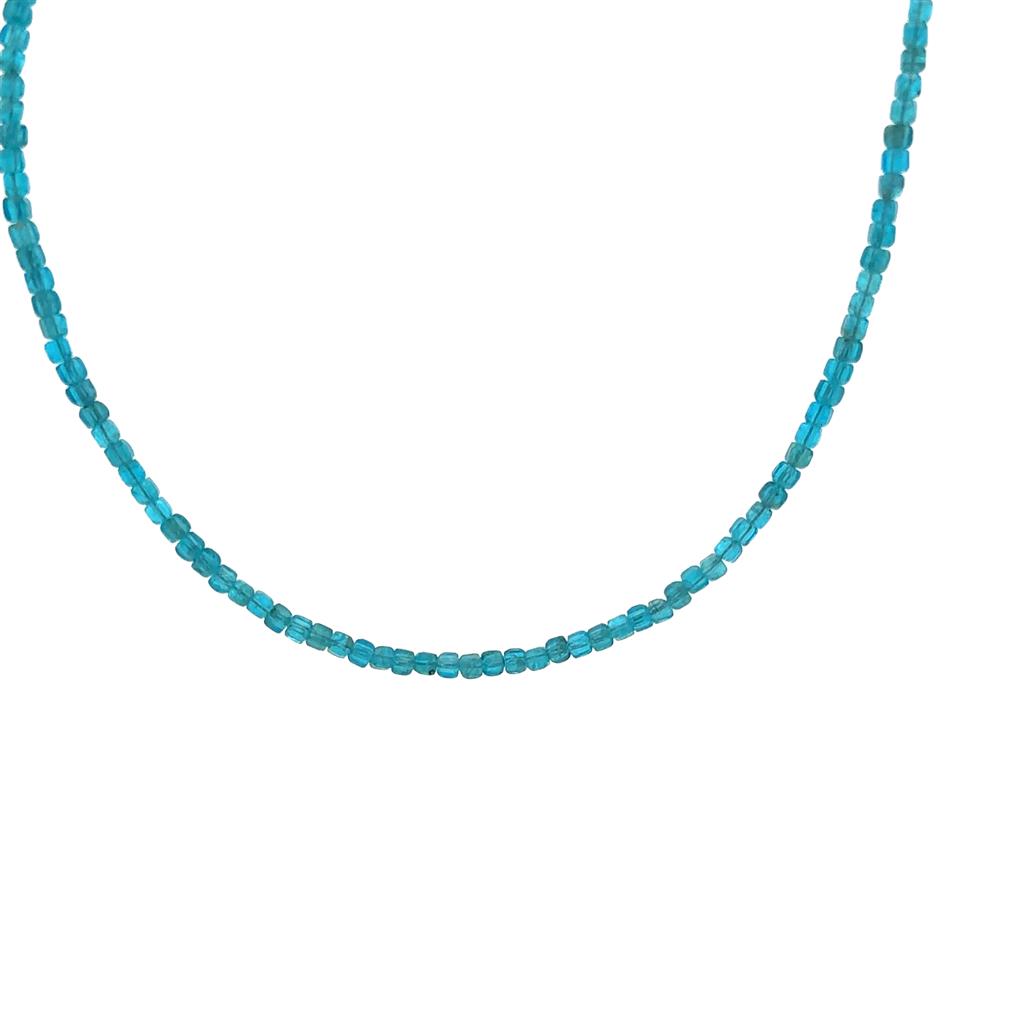 Bead Shape Apatite BlueColor