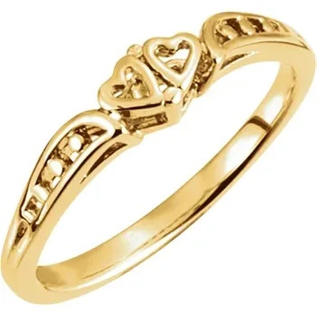 Promise Fashion Ring Alloy Yellow Size 5.75