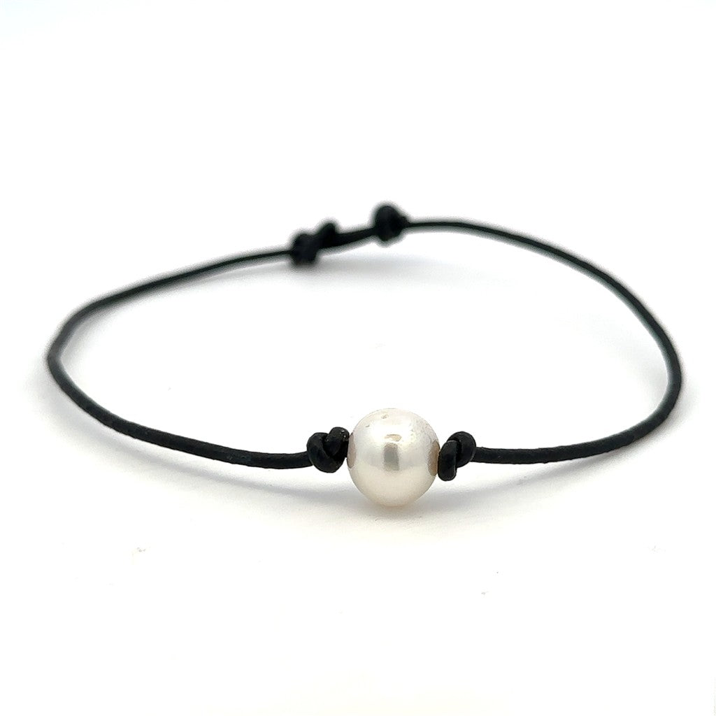 Fresh Water Pearl Bracelet Cord 10" Long