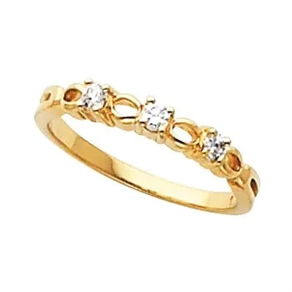 1/2 Anniversary Style Diamond Wedding Band 14 Karat Gold White with Diamonds & Diamonds Accent size 6