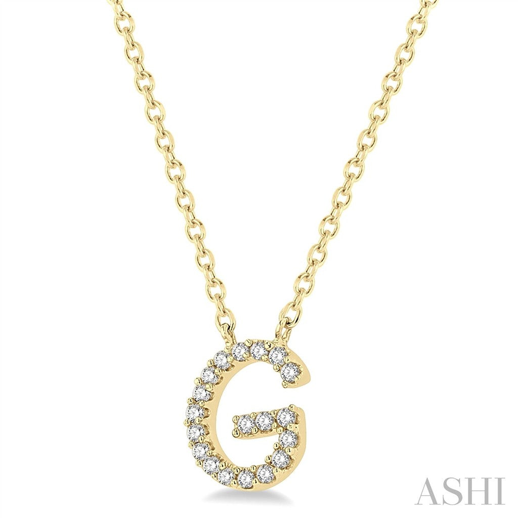Initial Y Style Necklace 10 Karat Gold Yellow With Diamonds 18" Long