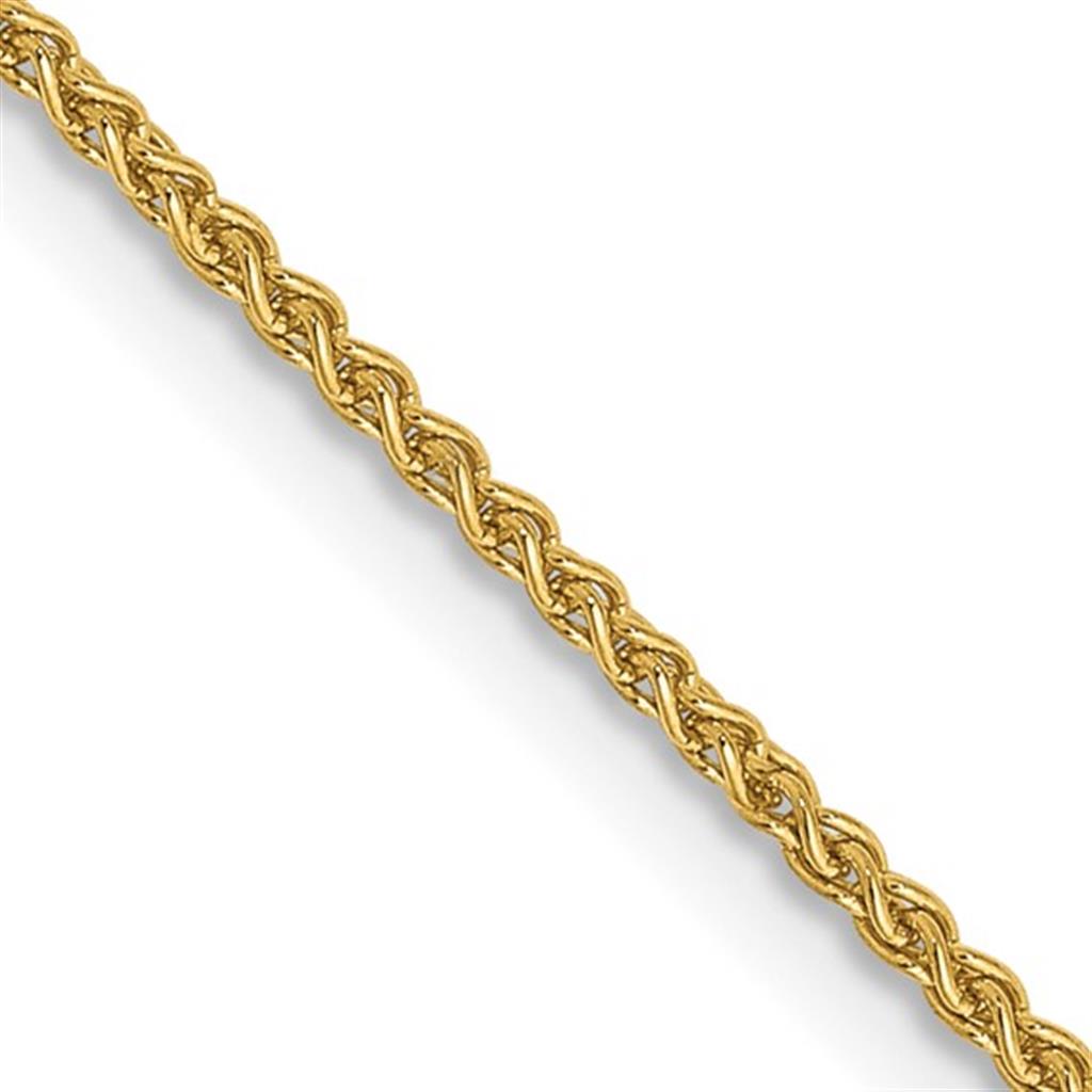 Spiga Link Chain 14 KT Yellow 1.25 MM Wide 20' In Length