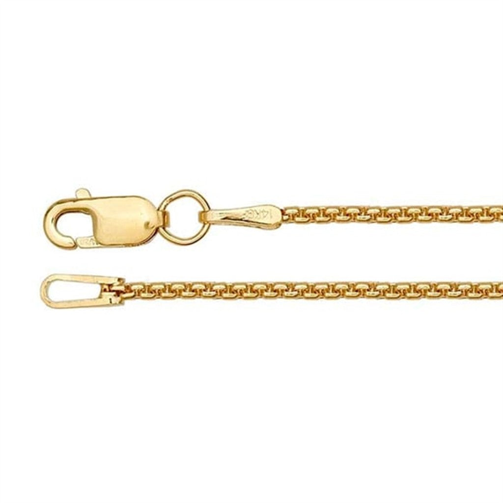 Yellow Gold Filled 1.2 MM Box Chain 18" Long