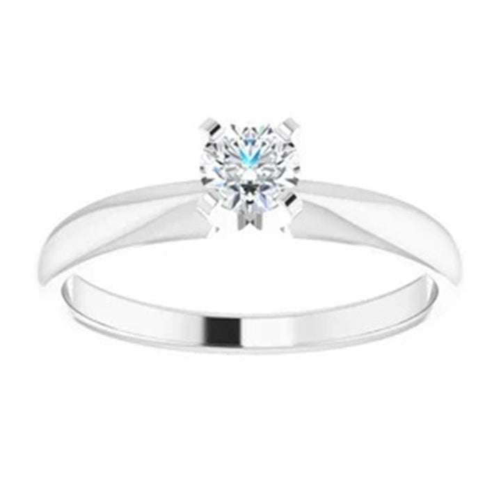 Tiffany Style Diamond Engagement Ring14 KT White
