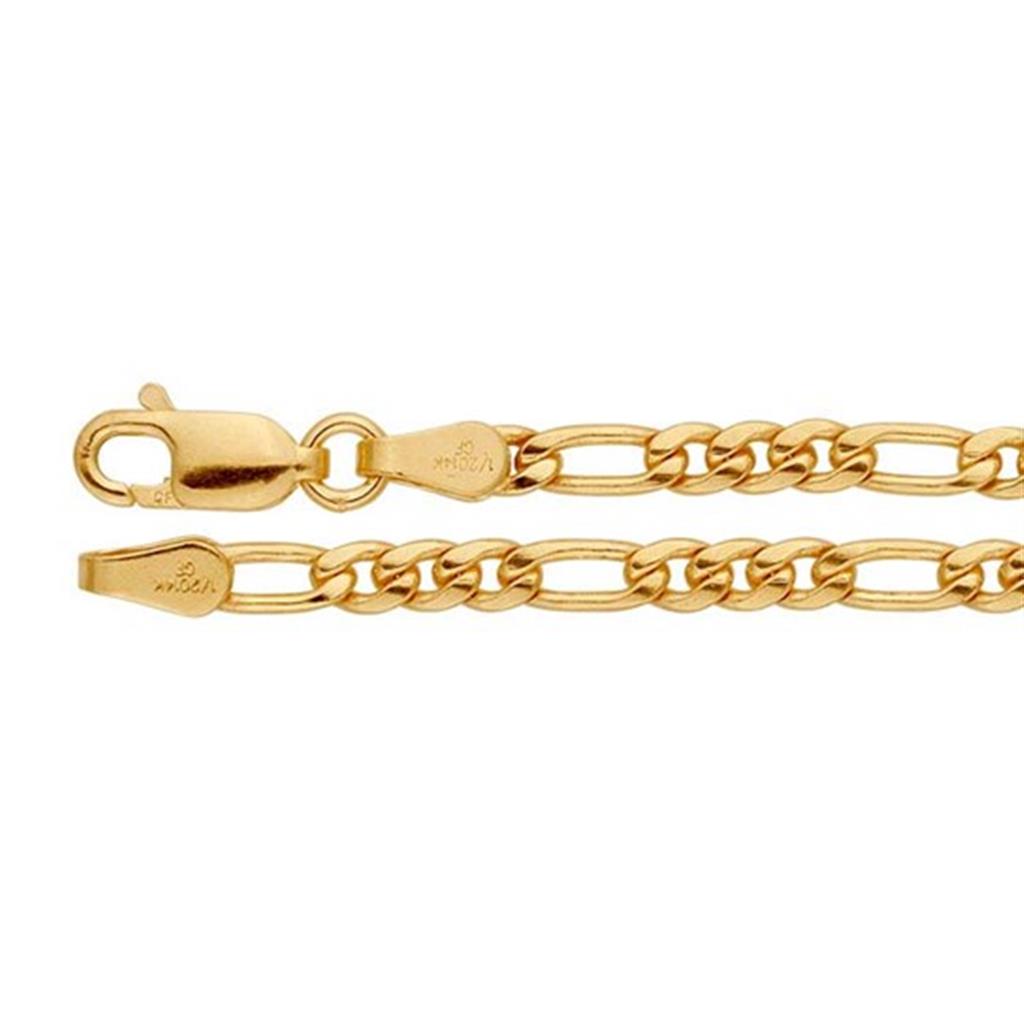 Yellow Gold Filled 2.9 MM Figaro Chain 20" Long