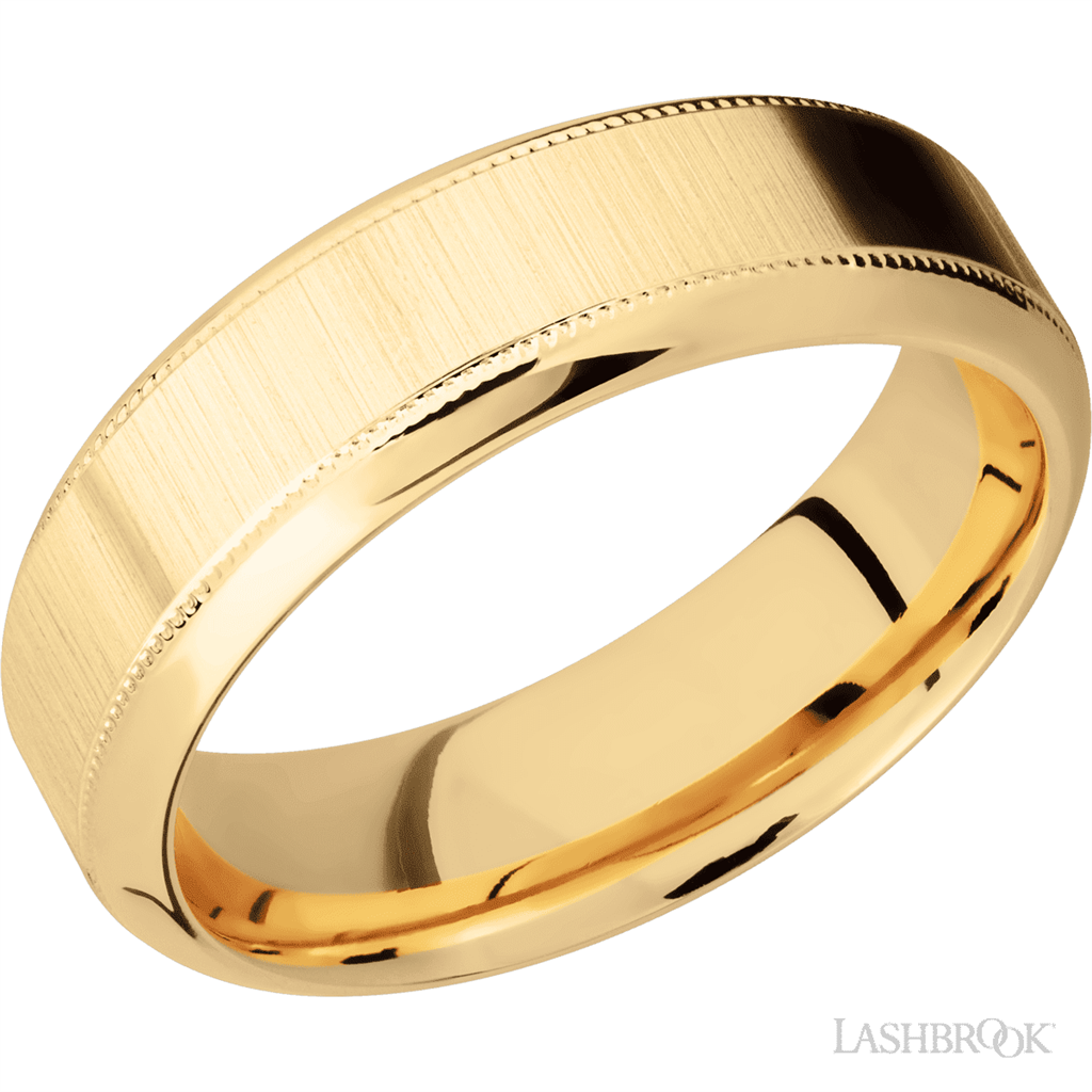 Straight Solid Style Wedding Band 14 Karat Gold Yellow 7mm wide size 10