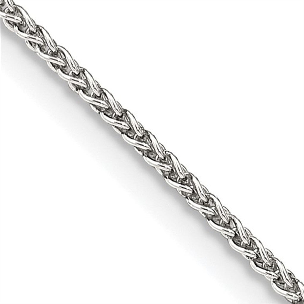 Yellow Sterling Silver 1.6 MM Spiga Chain 18" Long
