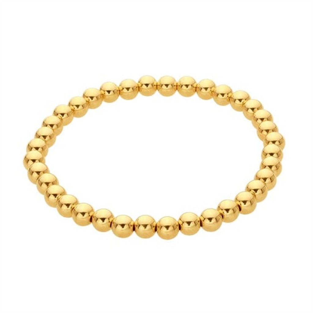 Gemstone Bead Stretch Bracelet 7" Long