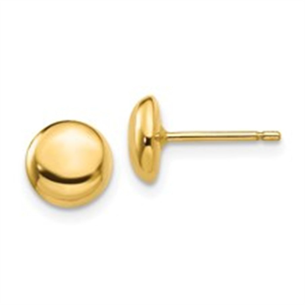 Stud Precious Metal Earrings 14 KT Yellow