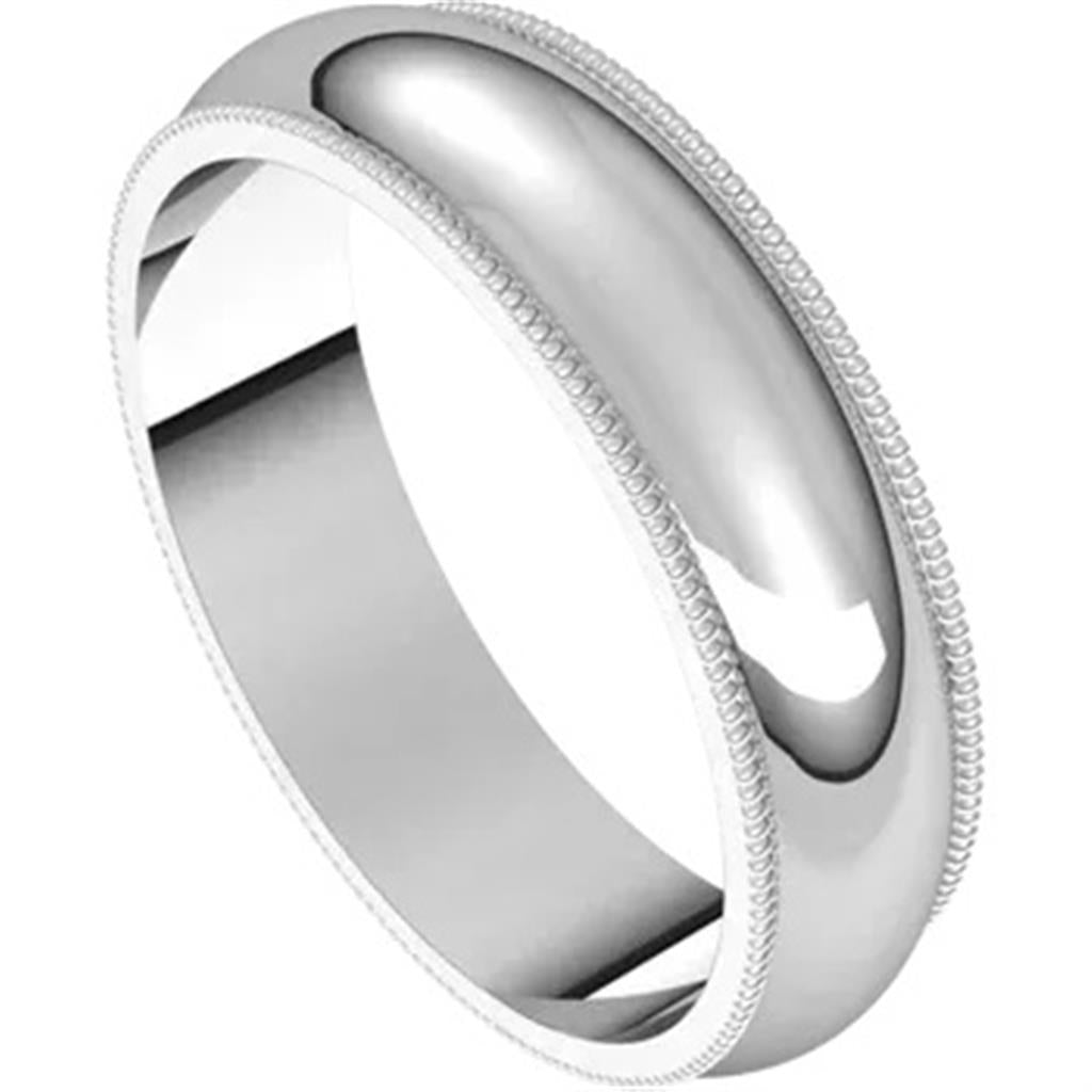 Straight Channel Wedding Band Prec Metal Womens Alloy Yellow Size 7