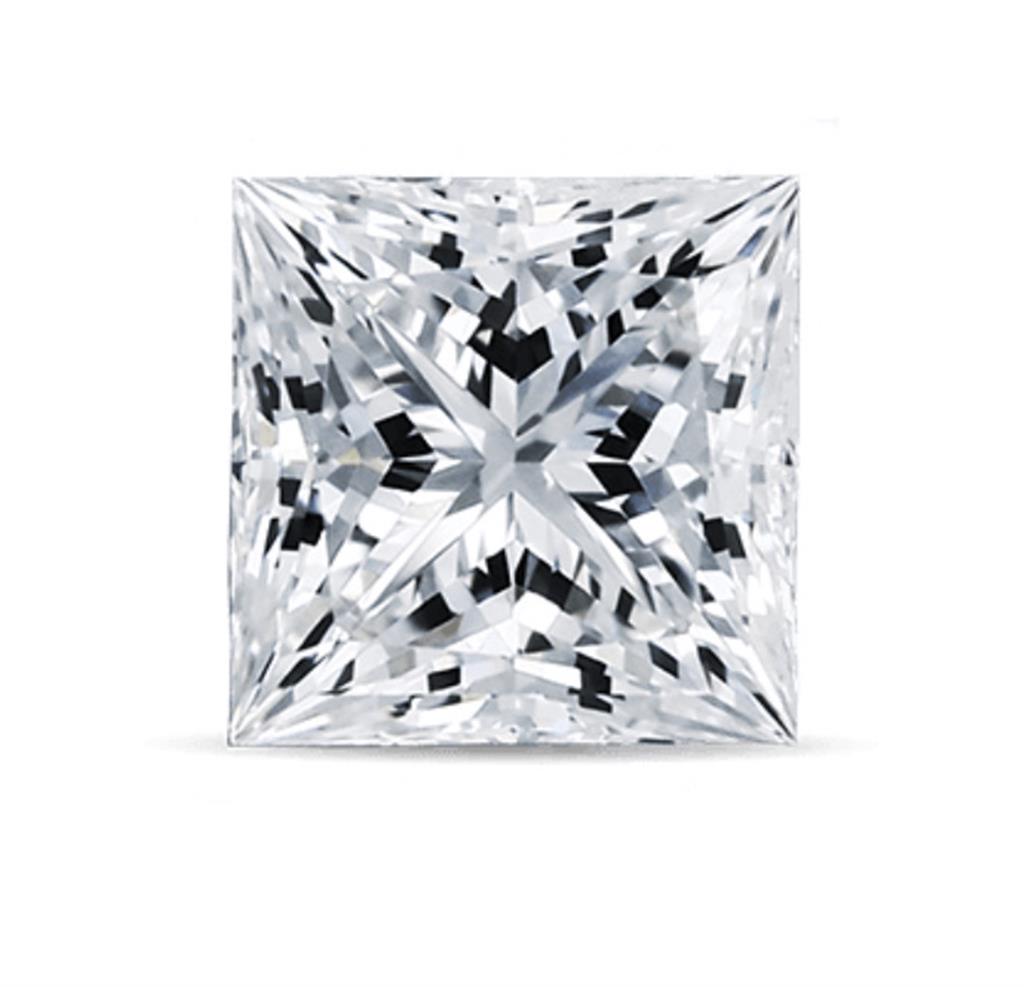 0.60 Carat Diamond Princess Shape F Color I1 Clarity