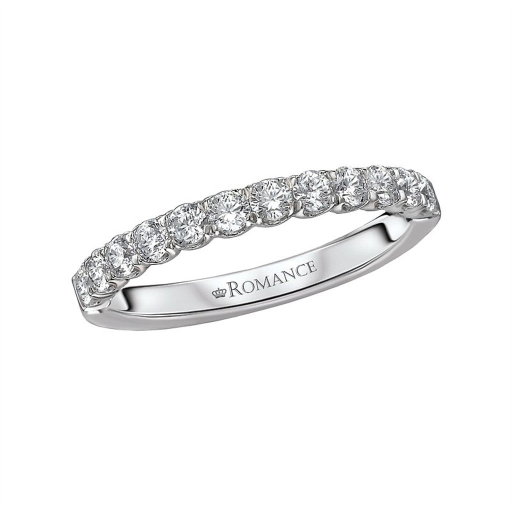 1/2 Anniversary Style Diamond Wedding Band Sterling Silver White with Diamonds size 6