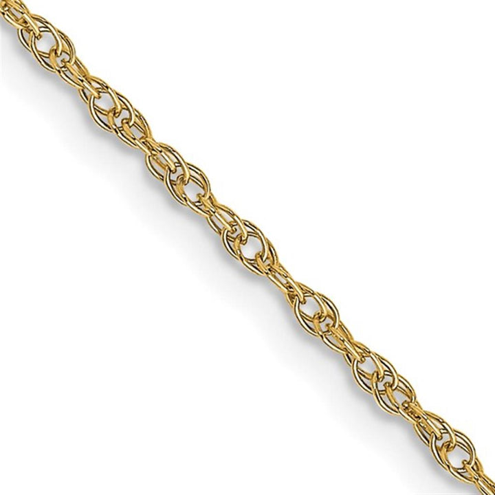 Loose Rope Link Chain 14 KT Yellow 1.15 MM Wide 16' In Length