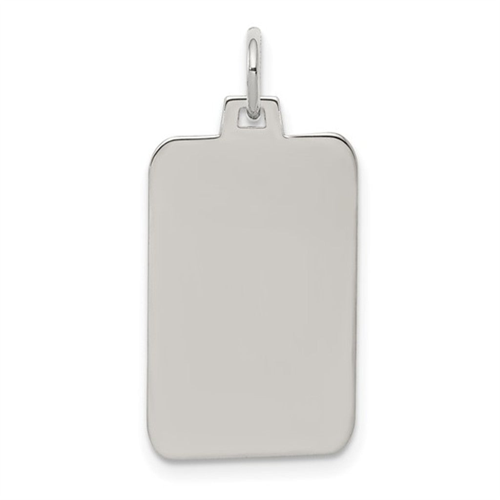 Tag Style Tag Pendant/ Charm Sterling Silver