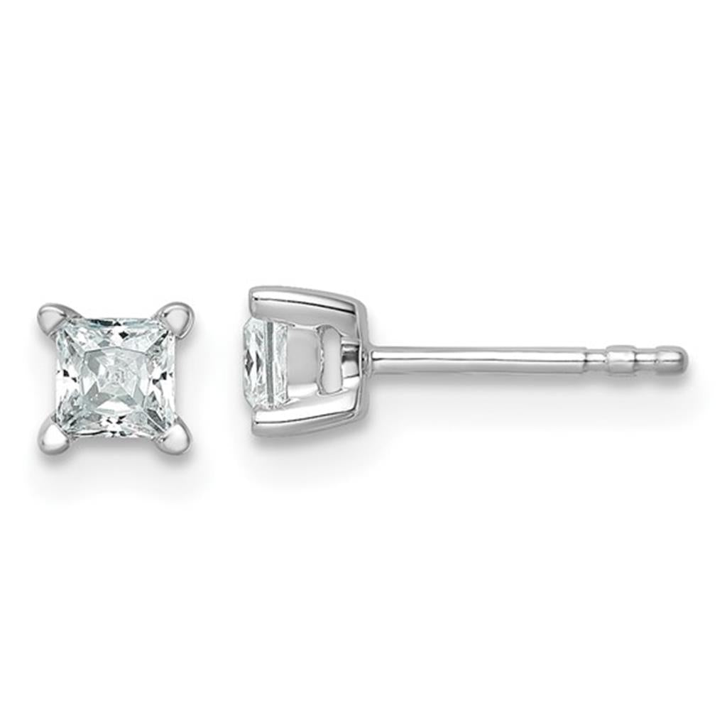 Lab Diamonds Stud Earrings 14 KT White 0.50 Carat Total Weight