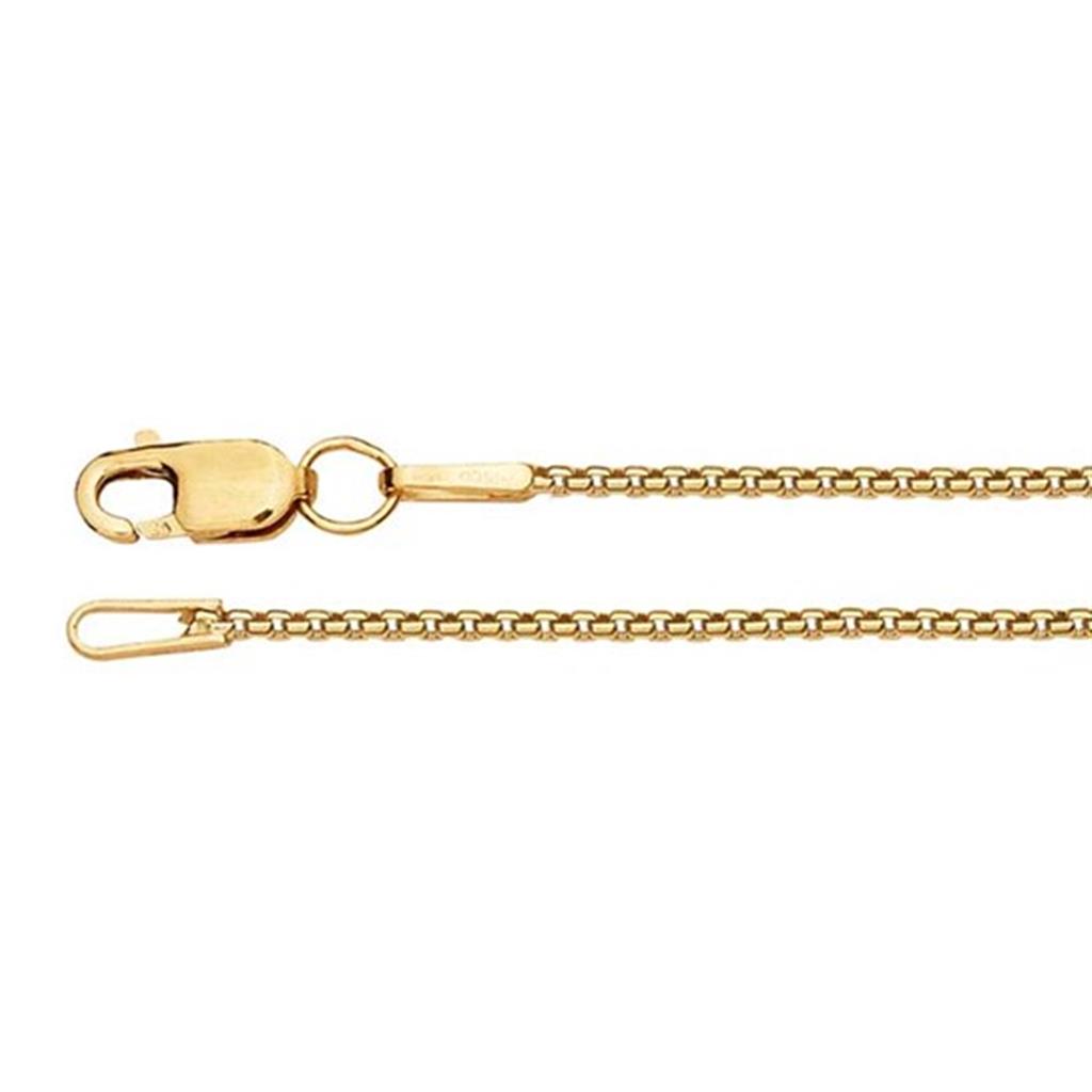 Yellow Gold Filled 1 MM Box Chain 16" Long