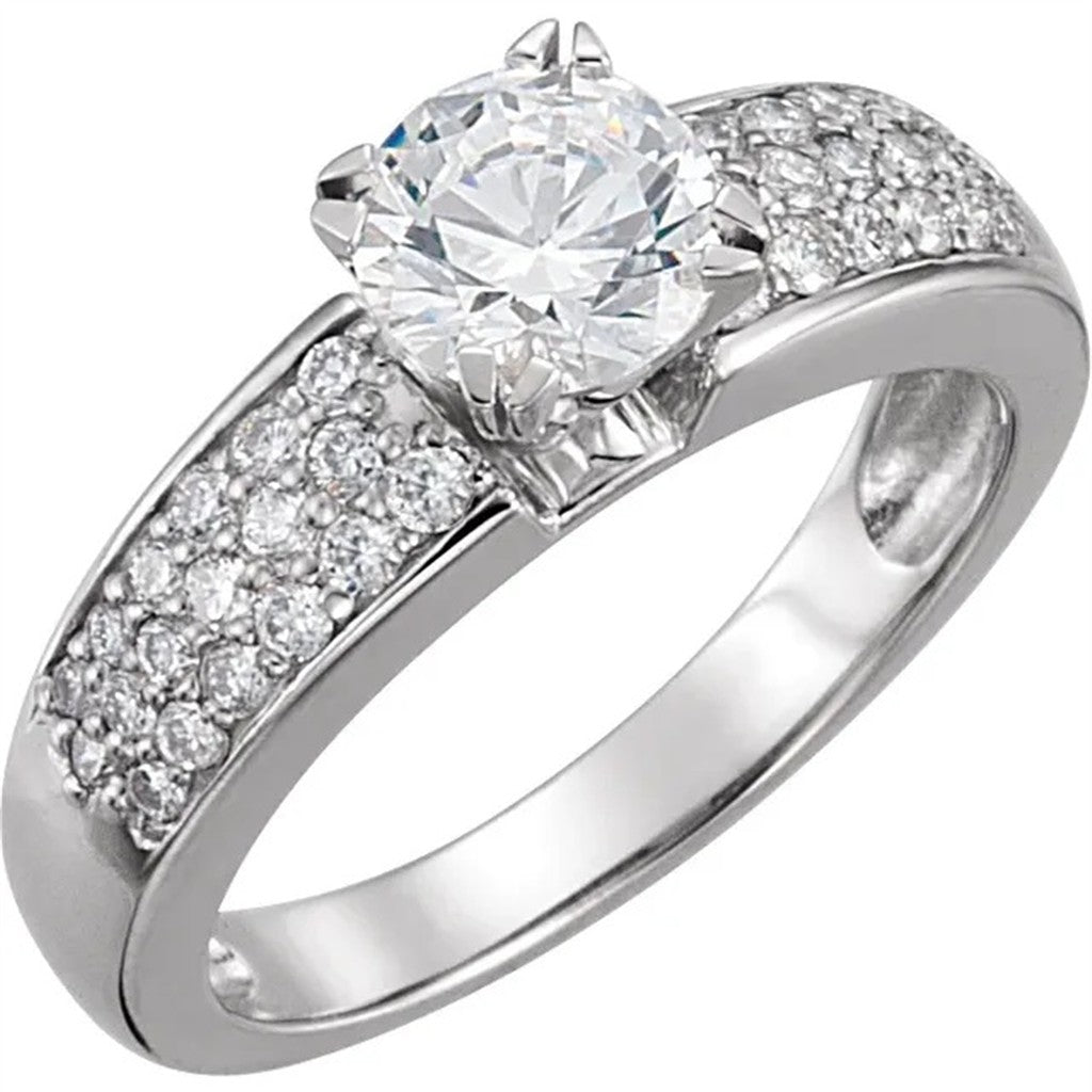 1/2 Anniversary Style Diamond Wedding Band Base Metal Yellow with Diamonds size 7