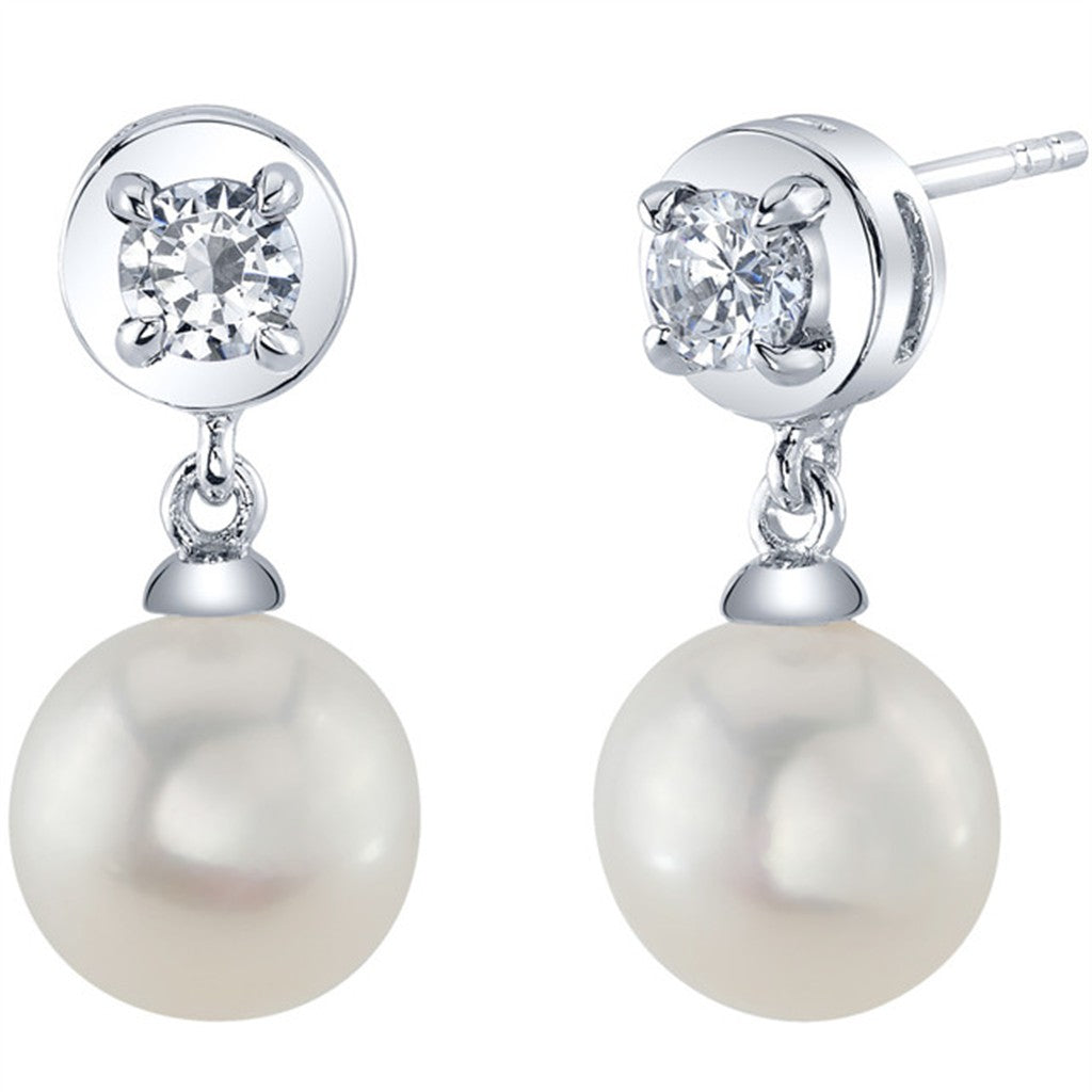 Precious Metal Earrings With Colored Stones