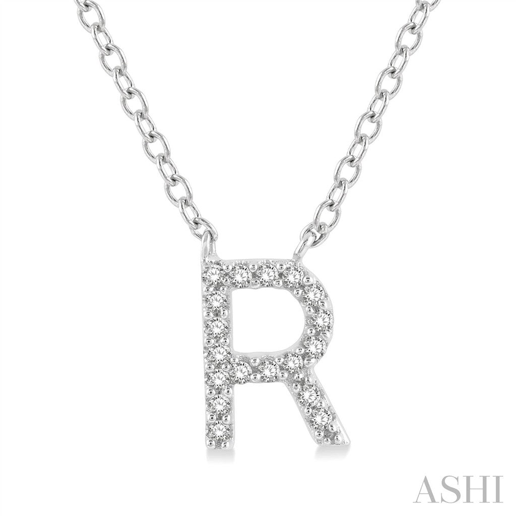 Initial Y Style Necklace 10 Karat Gold White With Diamonds 18" Long